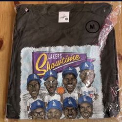 Los Angeles Dodgers Lakers Showtime Reunion T-shirt M size - Brand New