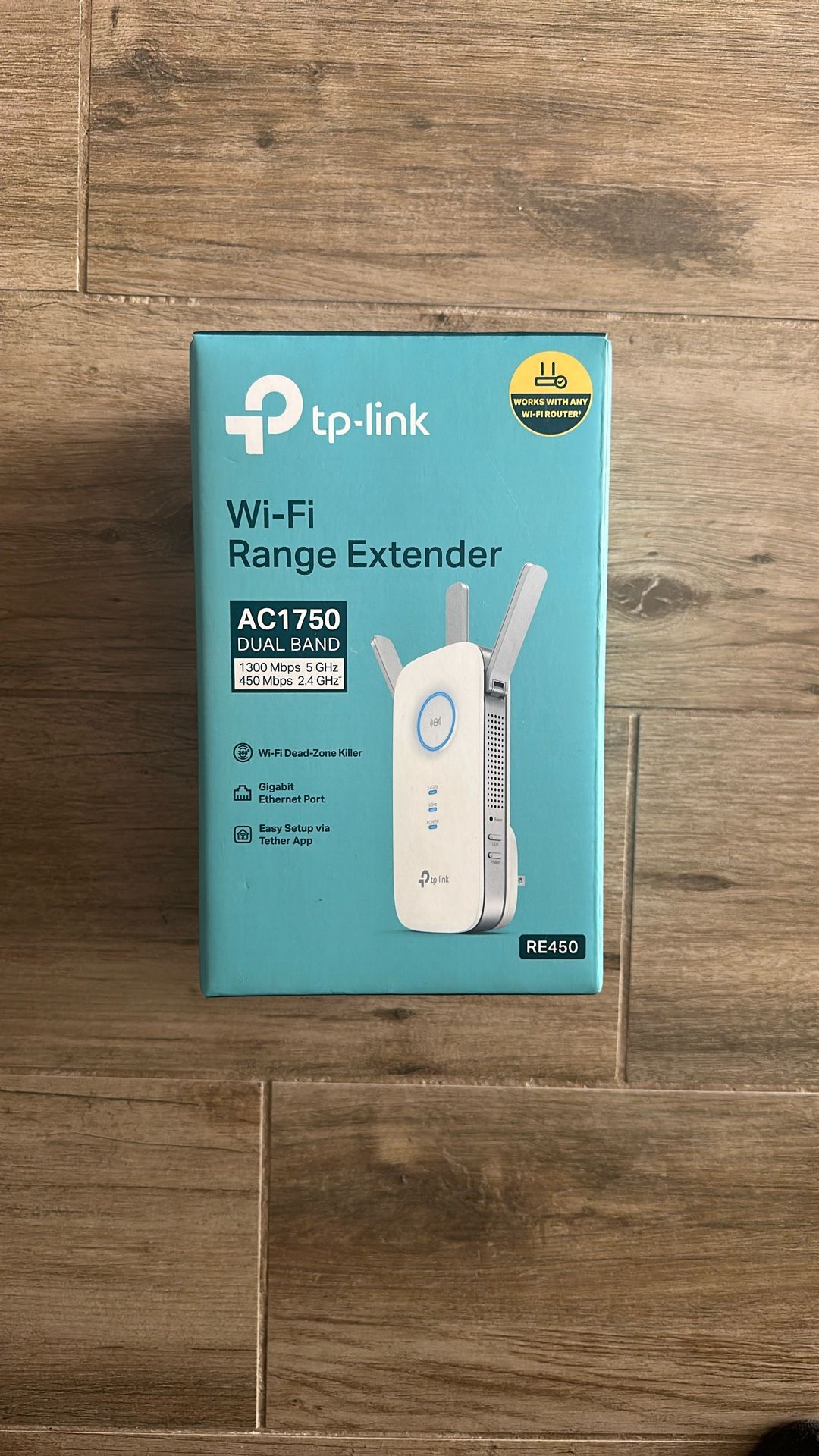 New inbox tp-link AC1750 WiFi Range Extender with High Speed Mode