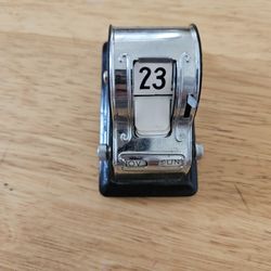 Silver vintage desk calendar office