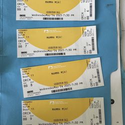🎭 4 Tickets Mamma Mia! Musical Tonight! $125  Each 