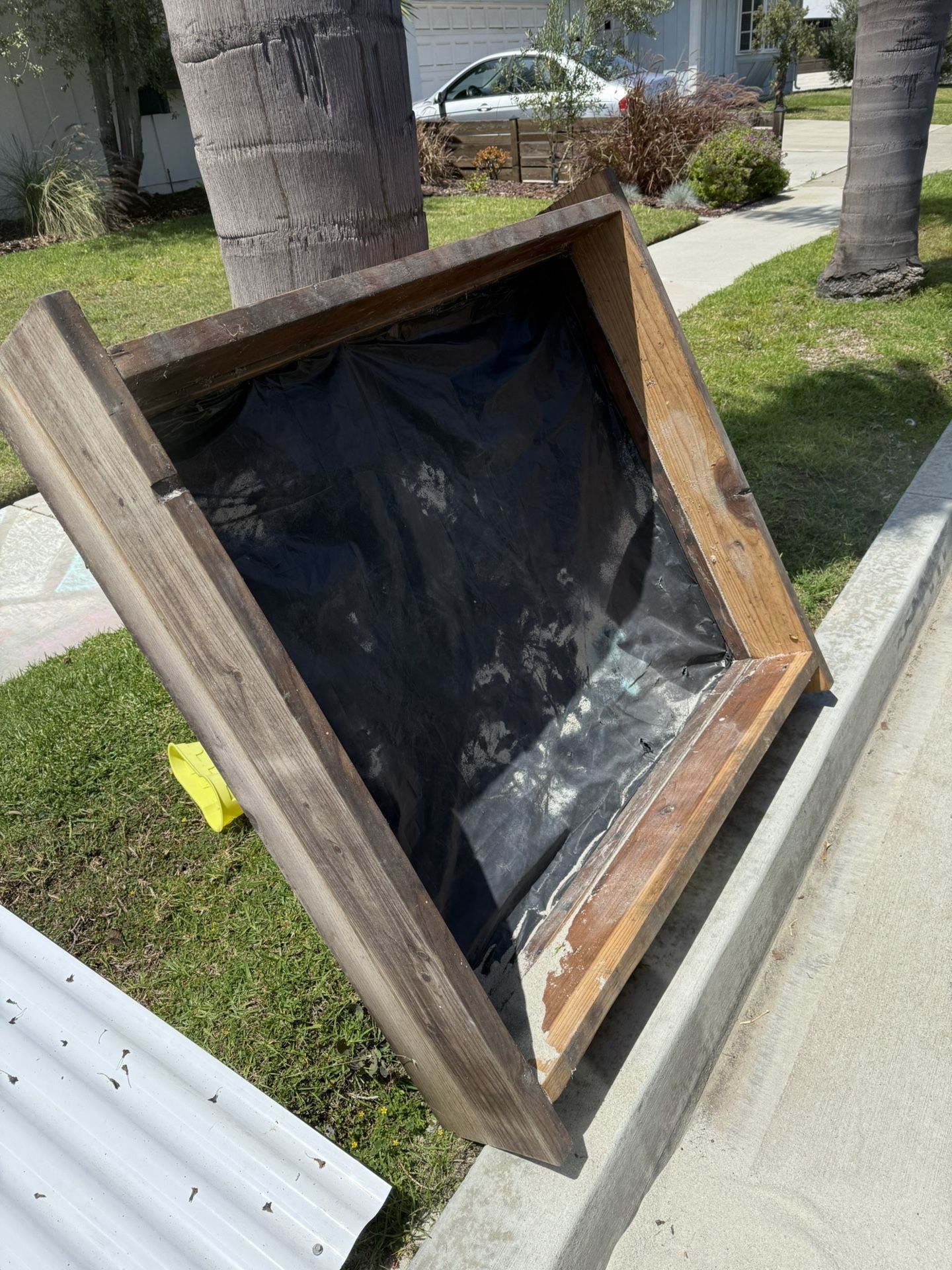 Free Redwood sandbox