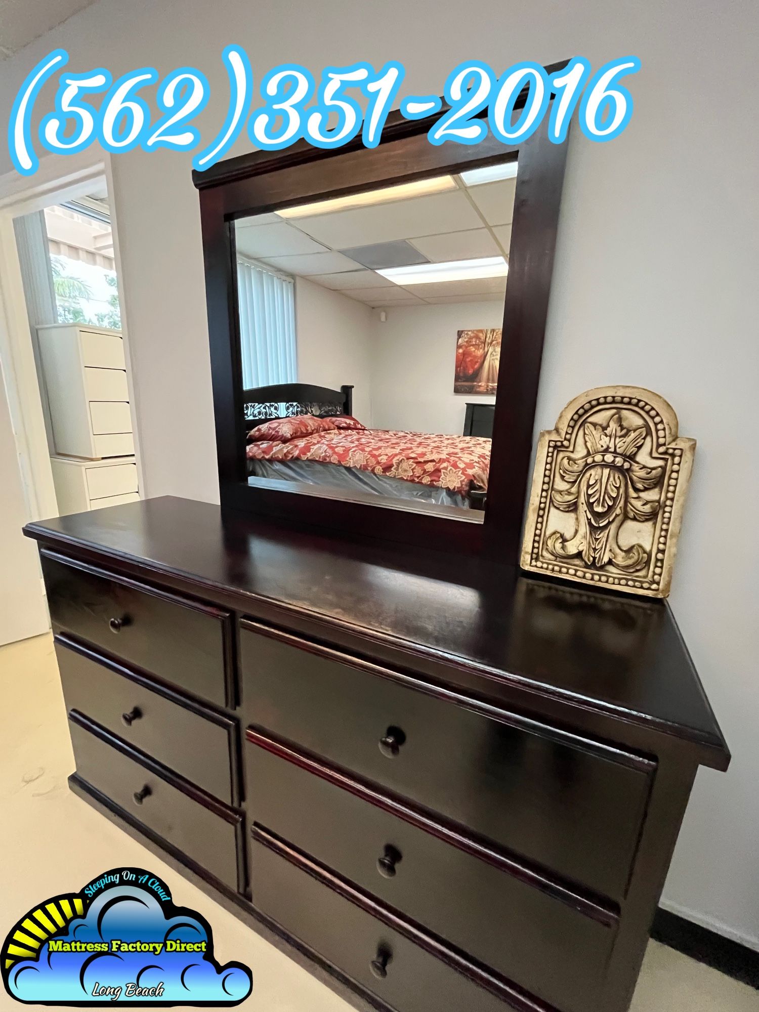 Six Drawer Cherry With Mirror New Comoda Cajonera Bonita Nueva