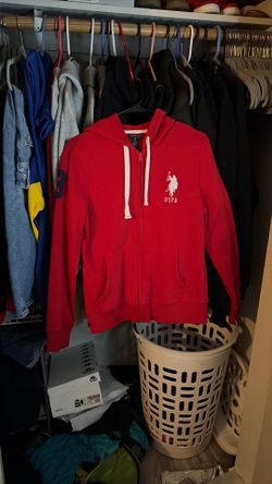 Red polo jacket