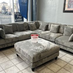 Gray 6 Pc sectional 
