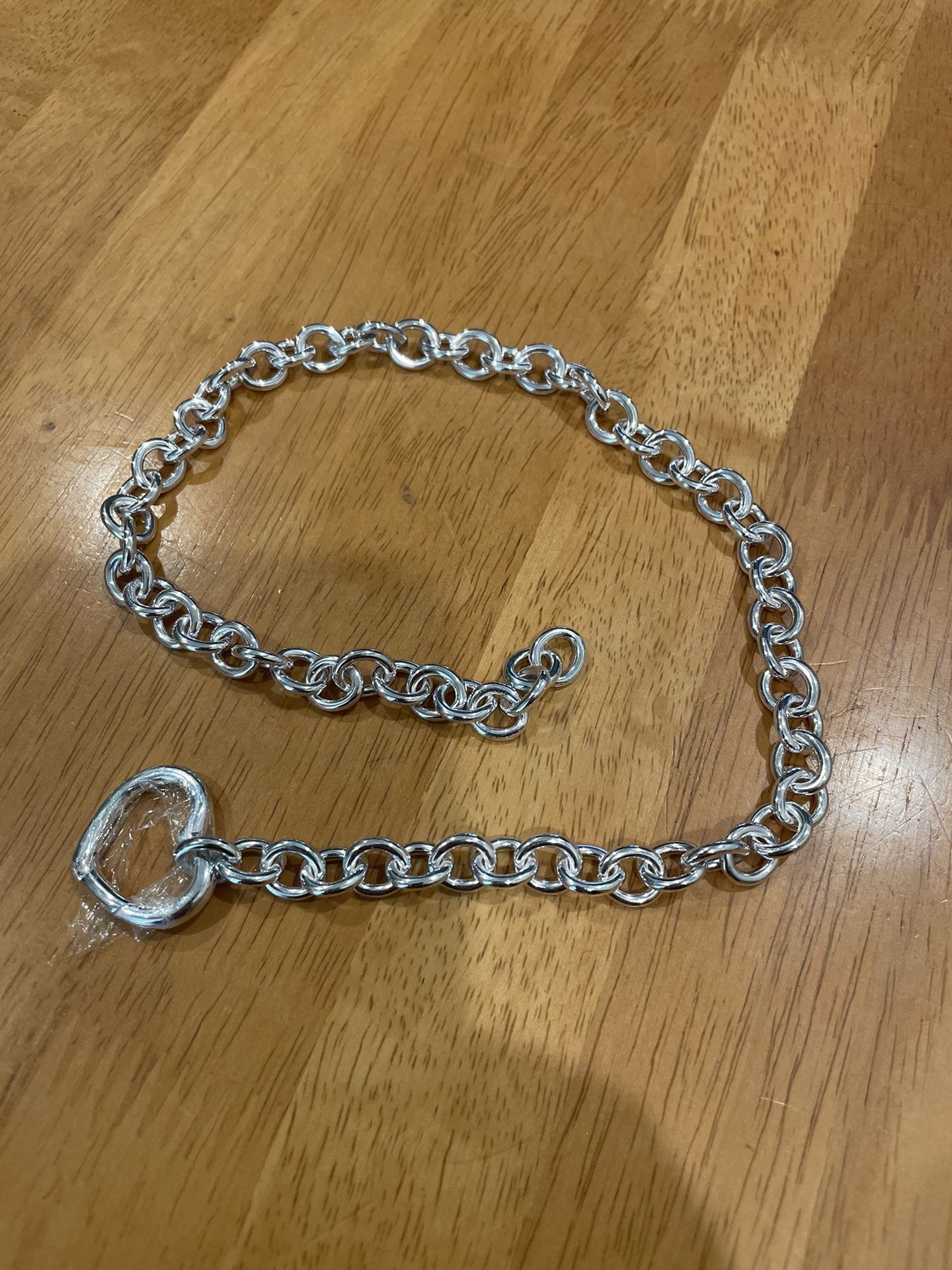 Tiffany Open Heart Necklace 17”