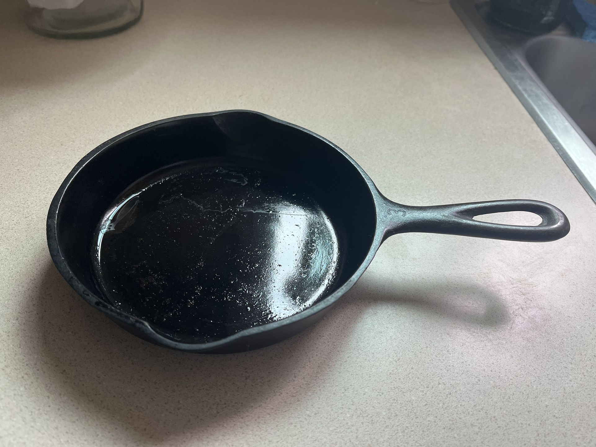 7in Wagner Vintage Cast Iron Skillet Pan