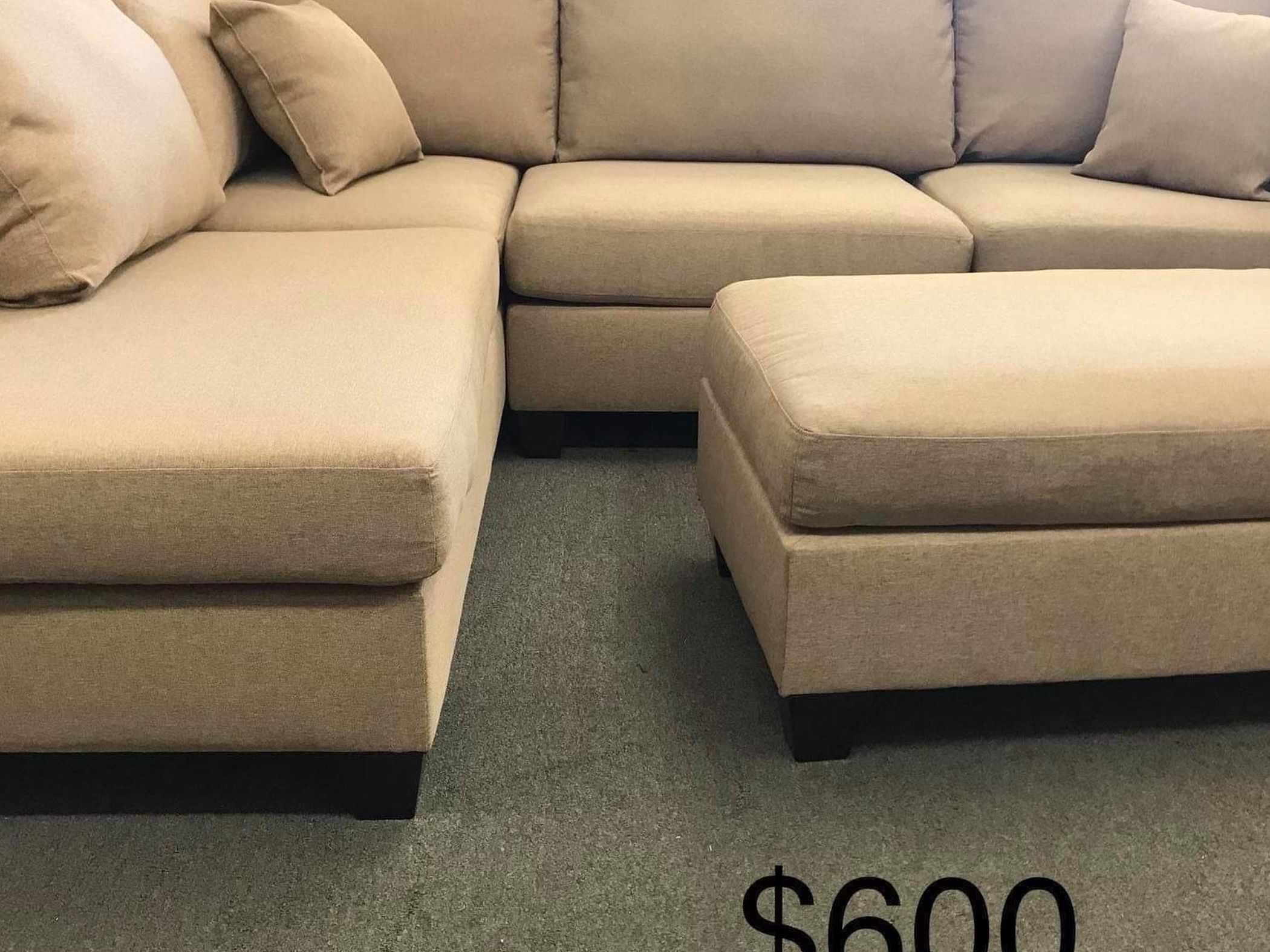 New Sand Sectional Couch / free Delivery