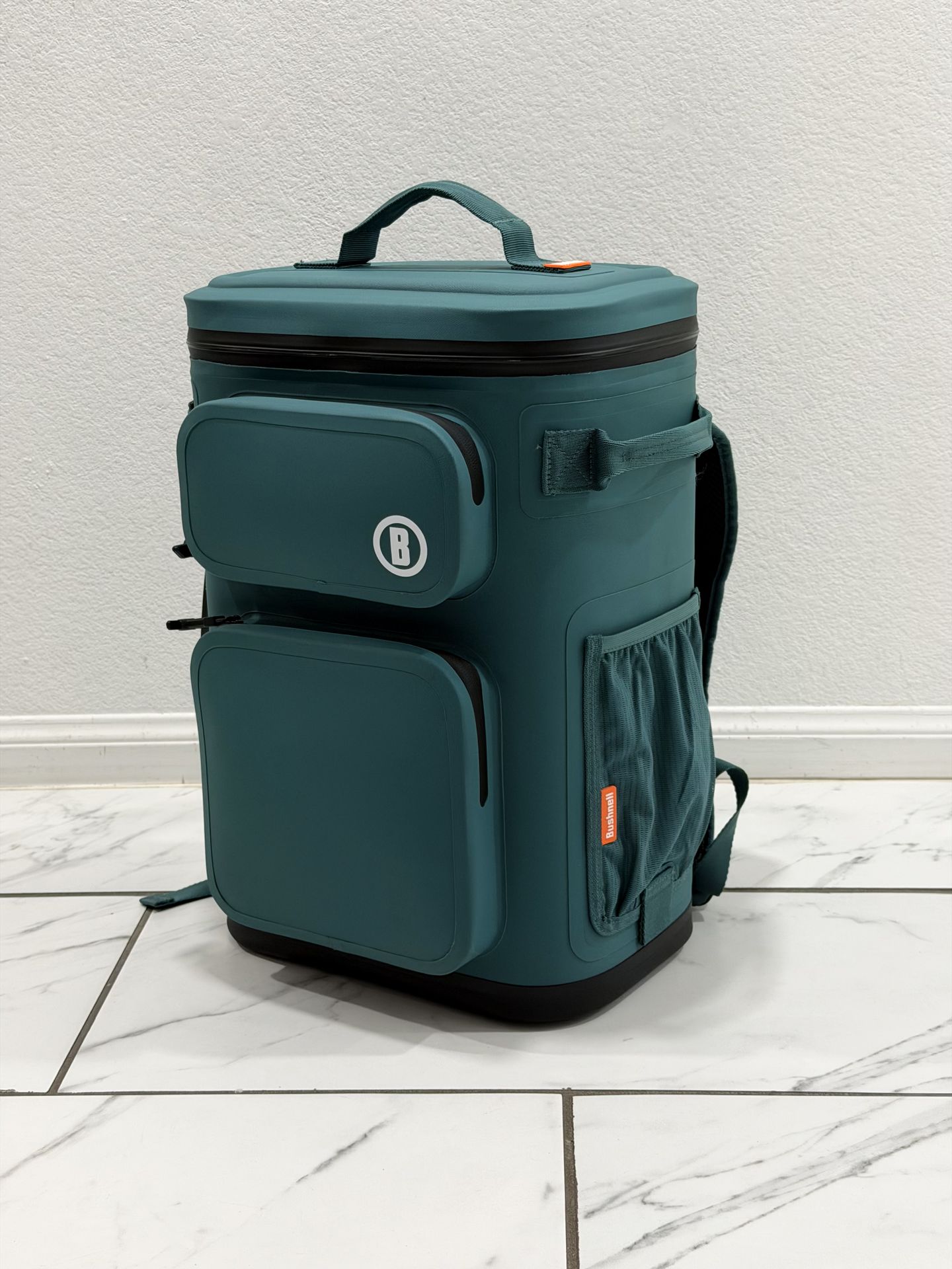 Bushnell 24-Can Leakproof Backpack Cooler w/ Puncture Resistant Liner Blue/Green