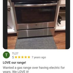 30" Gas Slide On Stove