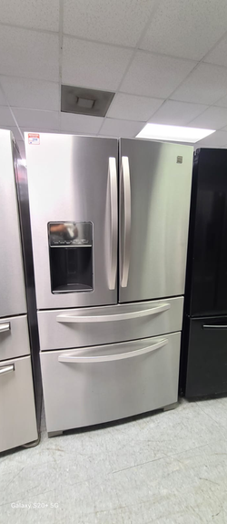 Kenmore 4‑Door French Door Fridge – Stainless, Ice/Water