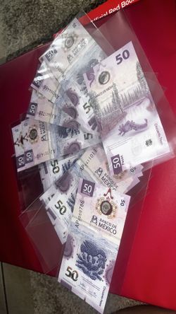 Billetes de 20 pesos del ajolote