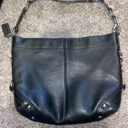 Black Leather Coach Bag