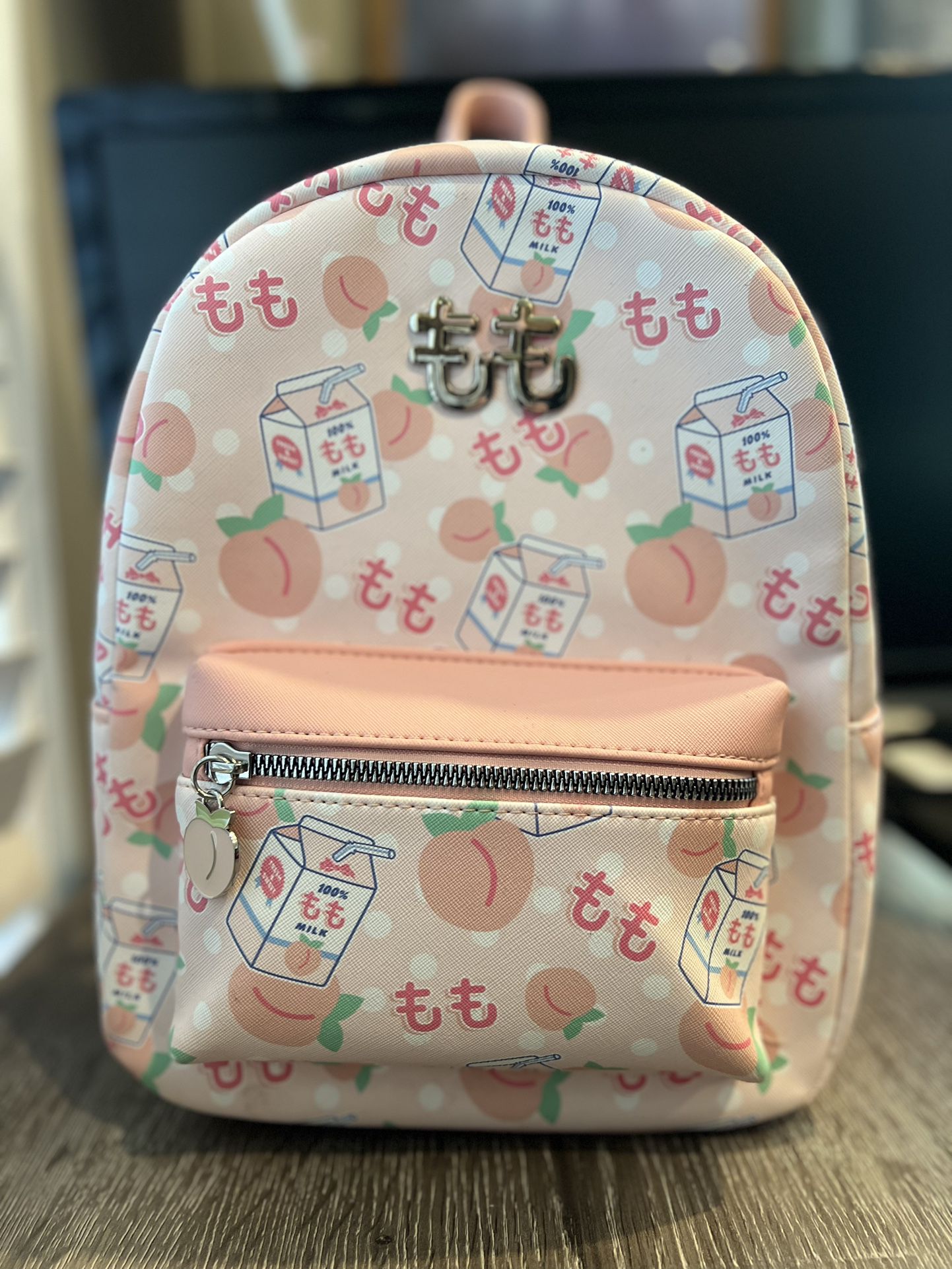 Pastel Peach Milk Mini Backpack 