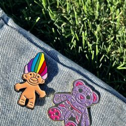 Troll And Doodle Bear Pins 🫶🏼 #90skid