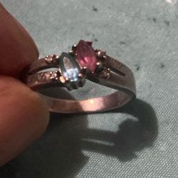 rose gold plated sterling silver ring Size 8