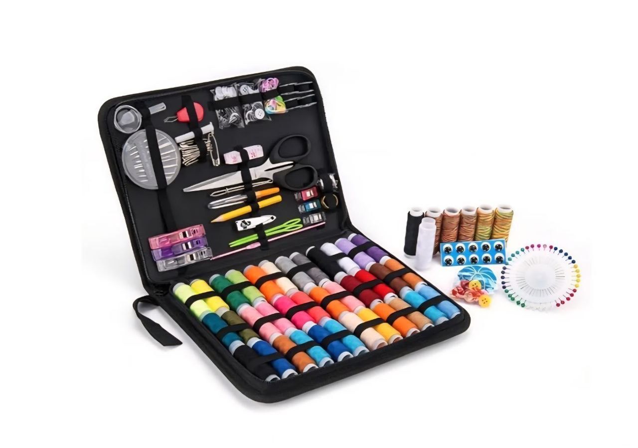 Vellostar Portable Hand Sewing Kit for Adults & Beginners – Needle and Thread Kit with Essential Sewing Supplies & Accessories for Home Clothing Repai
