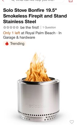 Solo Stove Bonfire 2.0 Outdoor Fire Pit Stainless Steel: Smokeless & Portable, No Assembly Required 4.706 | 11 Questions