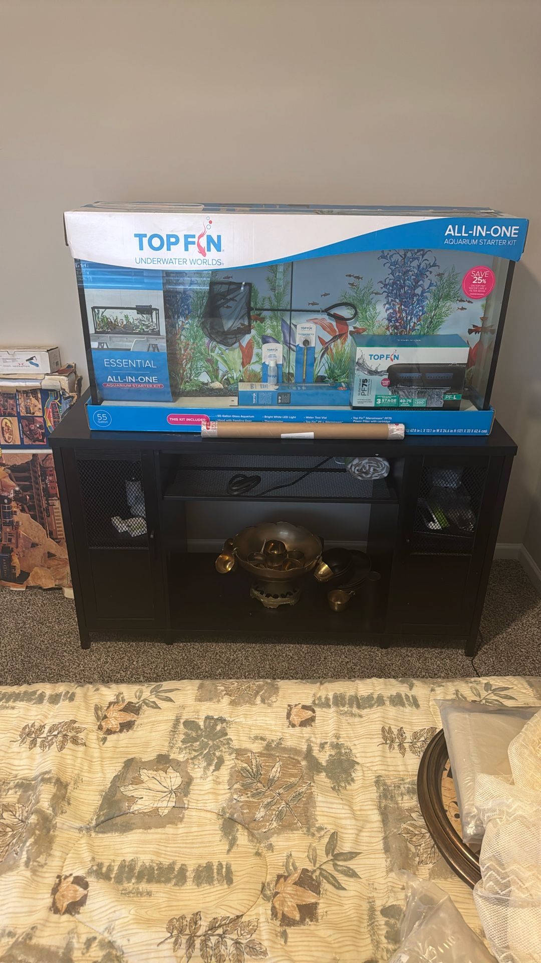 55 Gallon Brand New Fish Tank And Stand With Lights