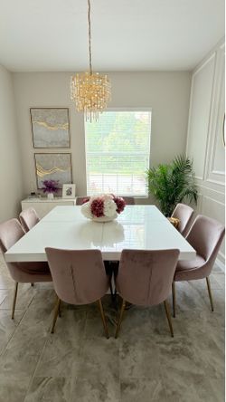 Table With 8 chairs