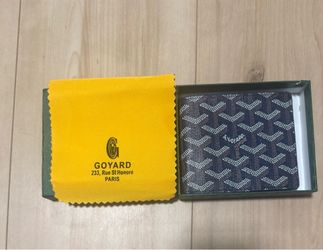 Goyard Victorian Wallet (Navy Blue)
