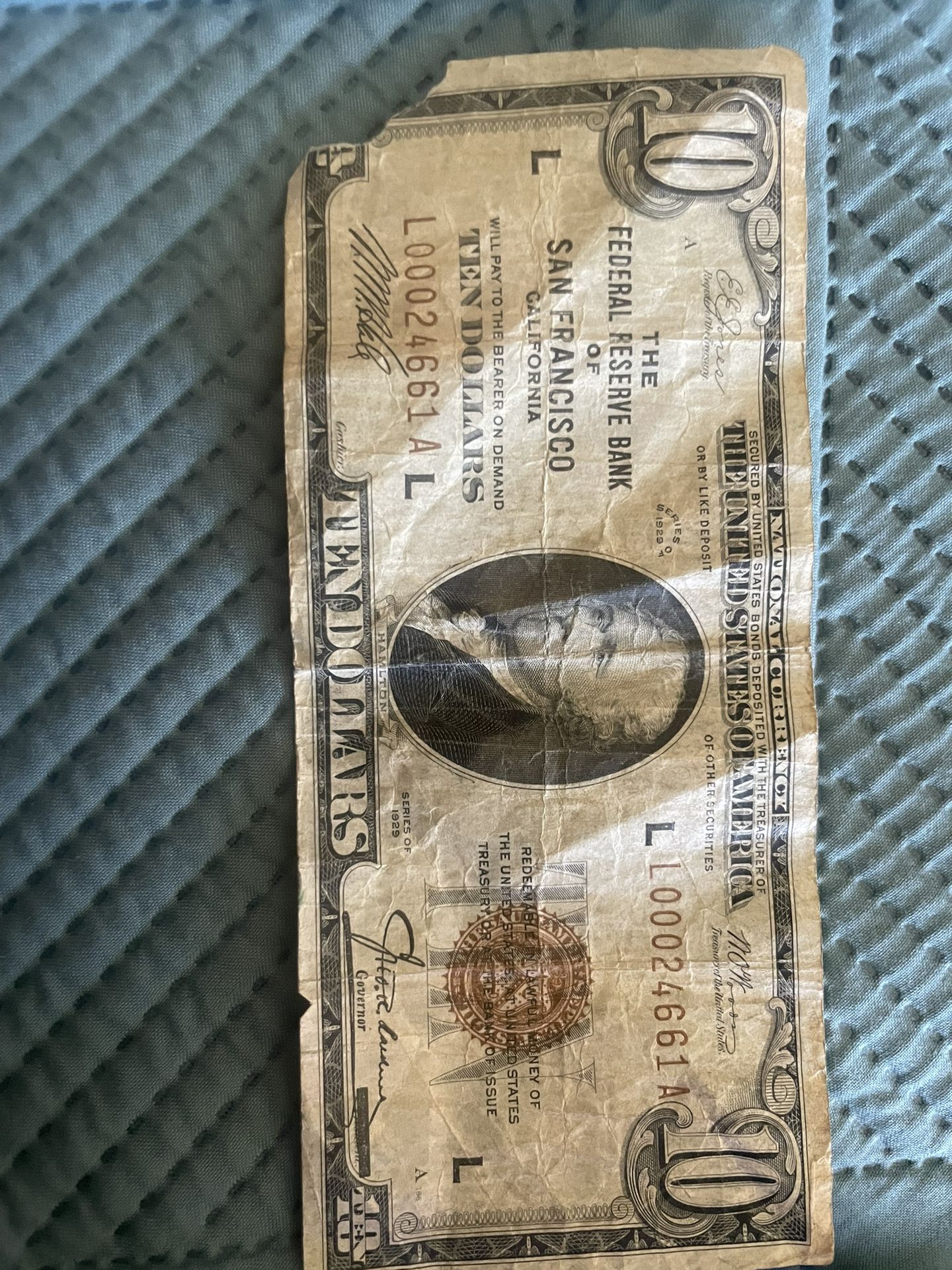 10 Dollar Bill