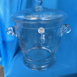 Princess House 2pc Ice Bucket w/tongs