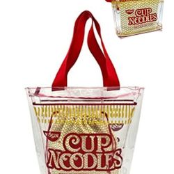 5 SET NISSIN Cup Noodles 2pc Tote Bag With 2pc Pouch NEW!