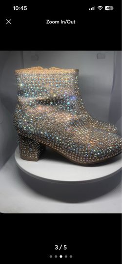 Rhinestone toddler boots sz 10