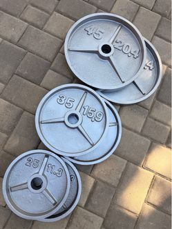 Deep dish Olympic weights
