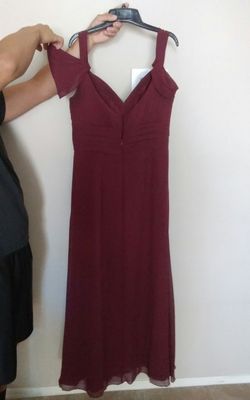 Bridesmaids dress homecoming dress wine