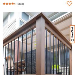 60-pc Aluminum Baluster PRO Pack with 34-in Round Balusters