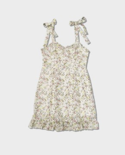 Wild fable green floral sundress women’s size M