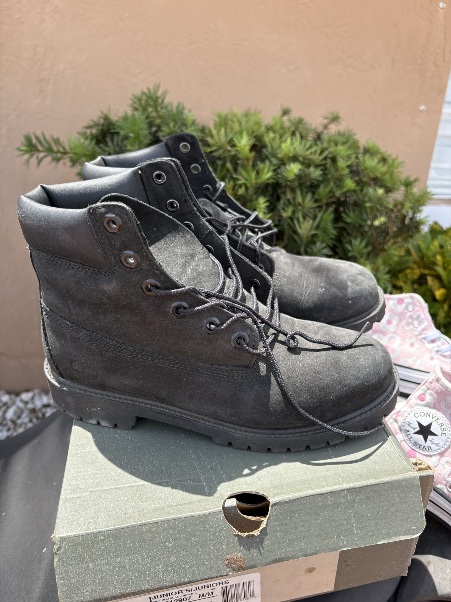 Black Junior Timberland Boots