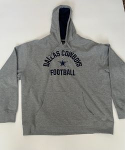 NFL Dallas Cowboys Hoodie Mens XL Gray Excellent Athleisure Pullover Sweatshirt