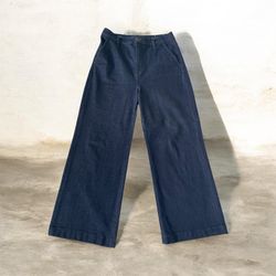 Ann Taylor wide leg, dark denim