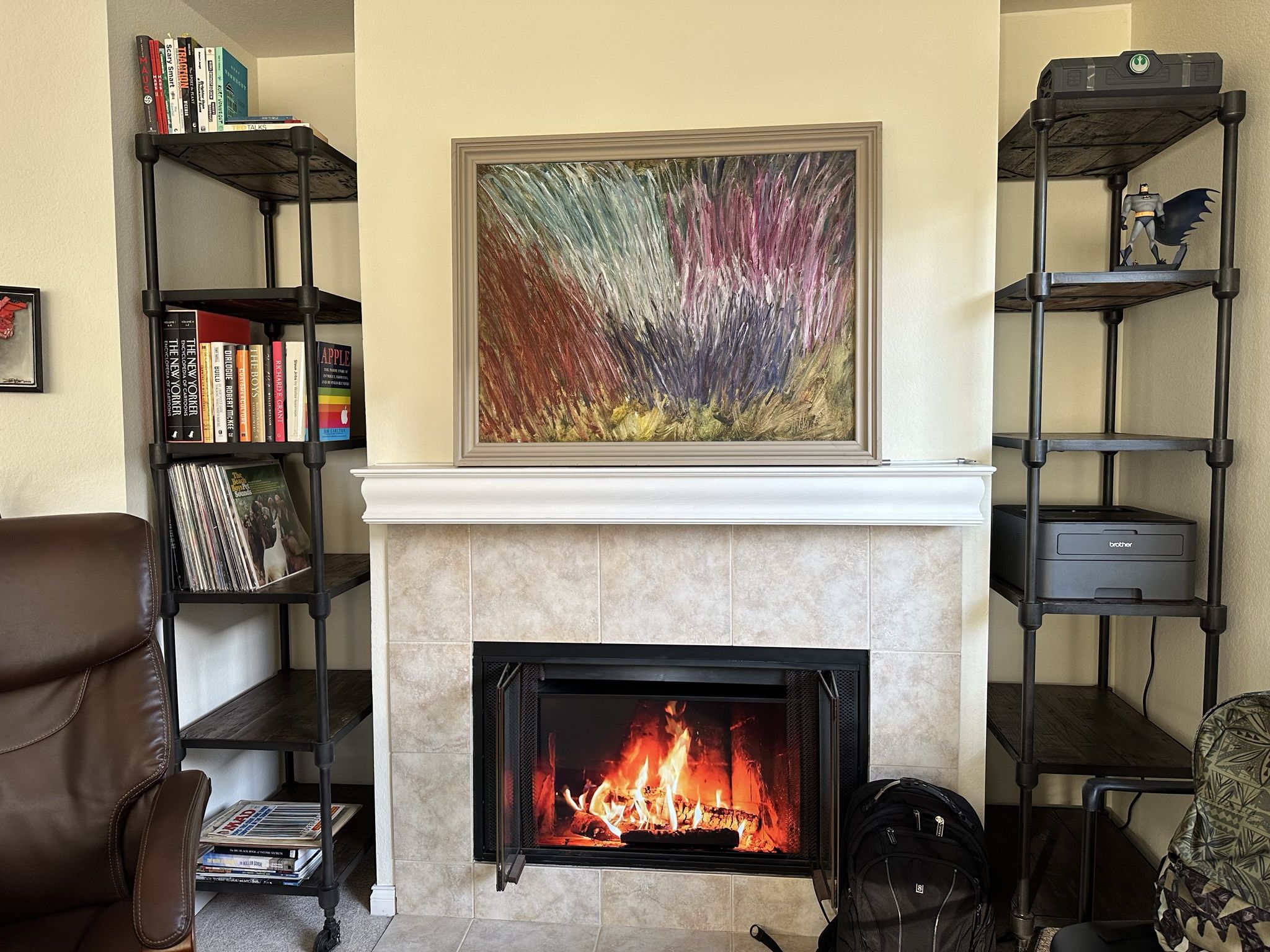 Randolph 25″ Solid Wood & Metal Bookshelves (Excellent Condition)