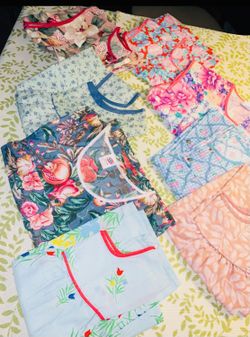 VINTAGE SILIN LADIES HOUSE COATS - UNWORN TOTAL 8 - Vintage fabrics**