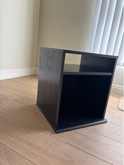 Room Essentials Nightstand + electronics cables