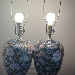 Vintage Capodimonte Lamps