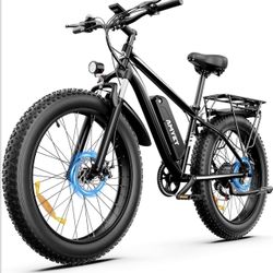 AMYET EB26 Electric Bike for Adults Peak 1500W Electric Bicycle 48V 15AH (720WH) Battery Electric Bike 26" Fat Tire Mountain 28mph 7 Speed Gears Ebike