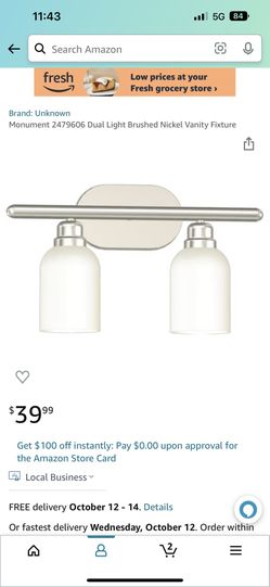 2 Head Vanity Lighting