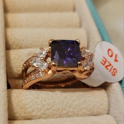 Ring Bomb Party .. GOGO Rose Gold Size 10 