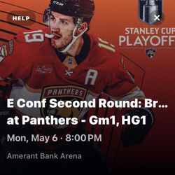 E Conf Second Round: Bruins At Panthers Tickets 