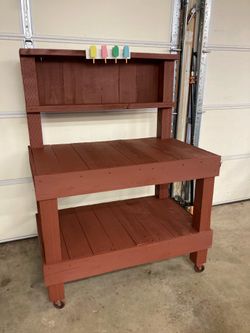 Bench potting or bar cart
