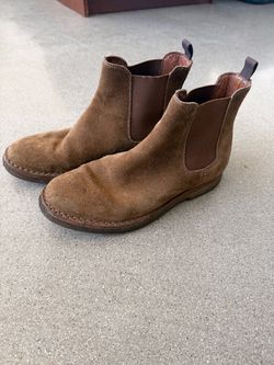 Frye Men’s Roughout Suede Crepe Sole Chelsea Boots 8
