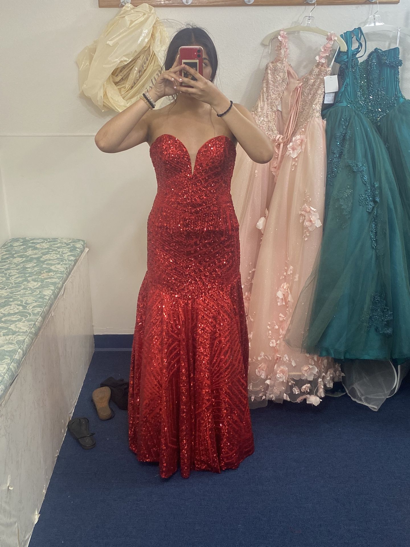 Red Mermaid Dress 