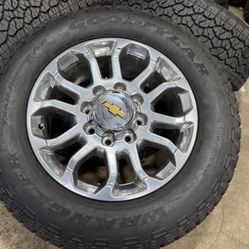 FREE DELIVERY 20" Chevy Silverado 2500HD 3500 LTZ Polished OEM GMC Sierra 8X180 LT275/65R20 99%