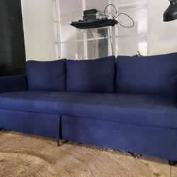 IKEA Sleeper Sofa Blue Couch