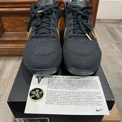 Kobe 11 Protro Fade To Black Size 12.5
