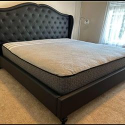 King Size Black Platform Bed Frame$395! Queen Size $365!